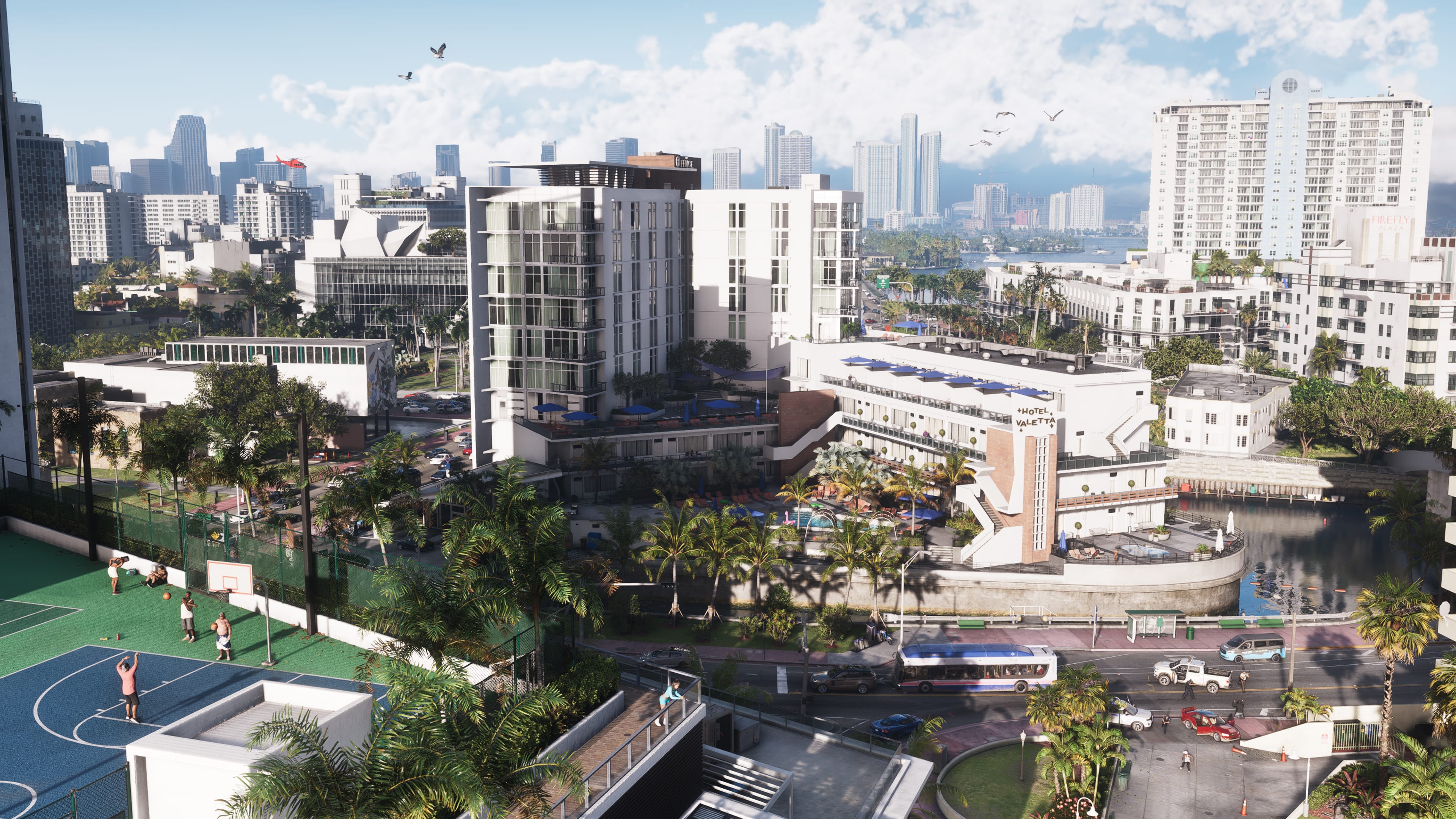 Vista de Vice City em imagem oficial de GTA VI